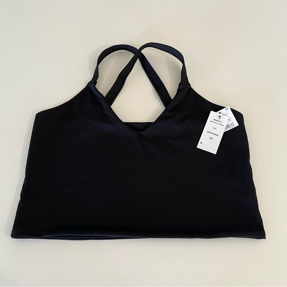 Cotton On Black Curve Summer bra no padding women’s size 14 large